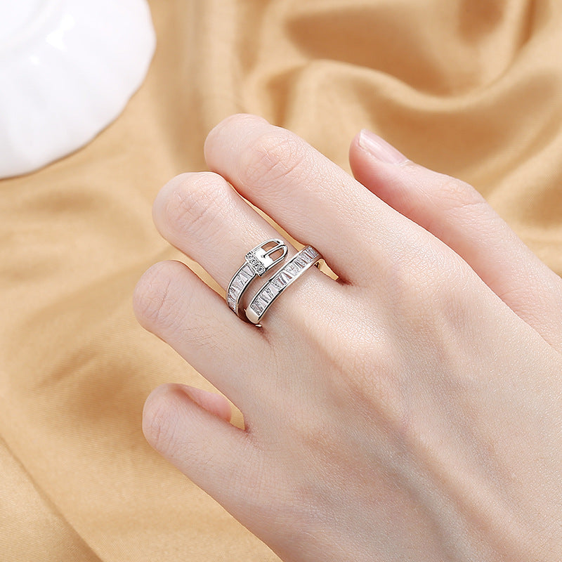 Adjustable Belt Shaped Ring