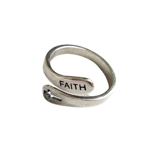 Faith Cross Ring