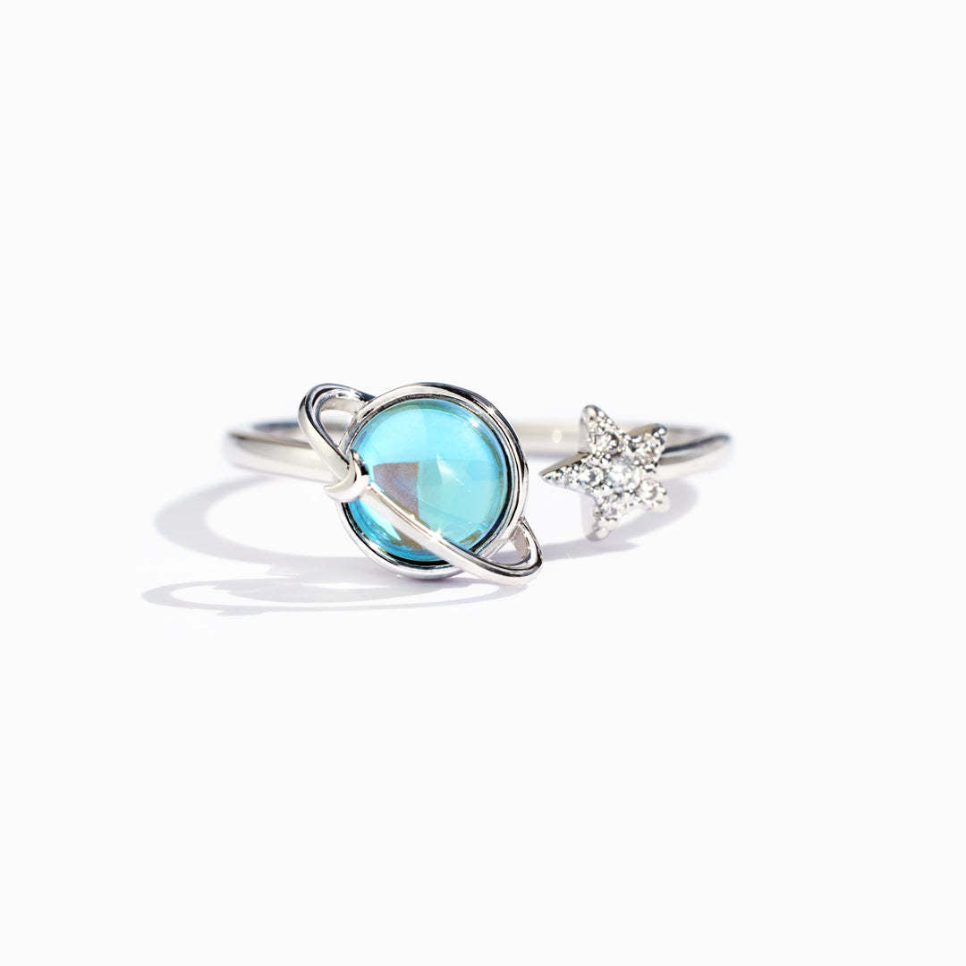 Revolving Planet Adjustable Ring