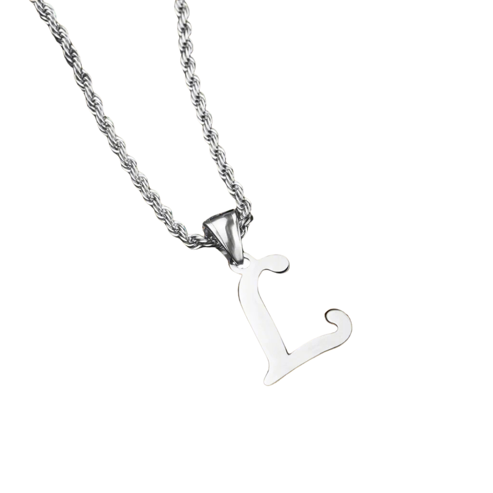 Mens Initial Necklace