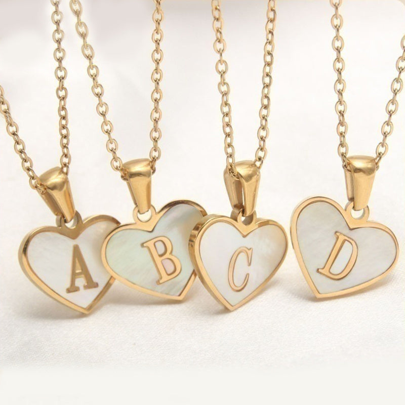 Letter Necklace for Mom - Mothers Xmas Gifts