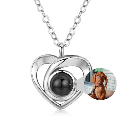 Custom Heart Shaped Photo Necklace - Chicandbling