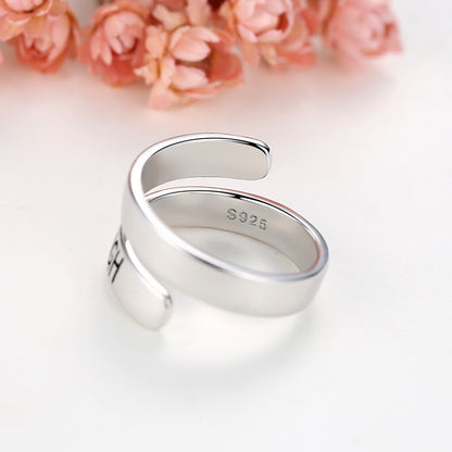 Inspirational rings sterling silver