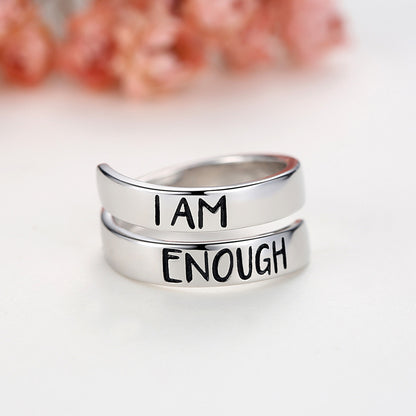 Inspirational rings sterling silver