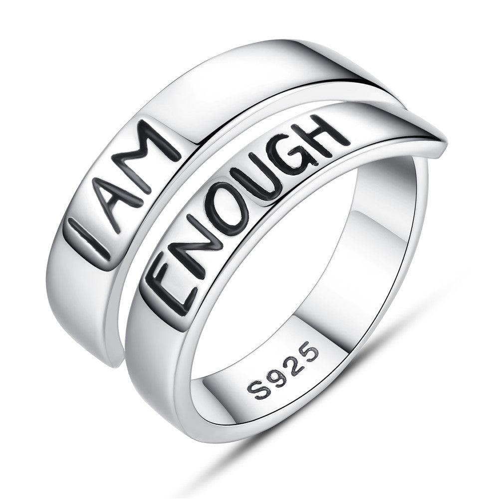 Inspirational rings sterling silver