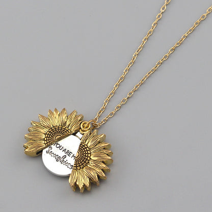 Sunflower Necklace - You are my Sunshine
