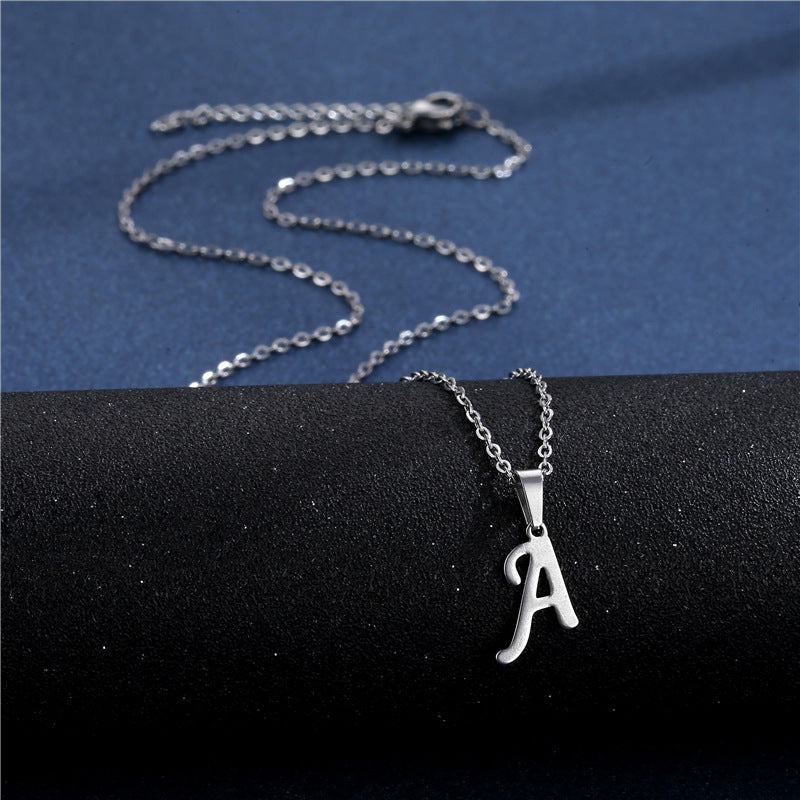 Mens Necklace with Initial