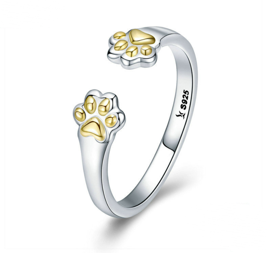 LuxCraze™ Adjustable Cat Paw Print Ring - Chicandbling