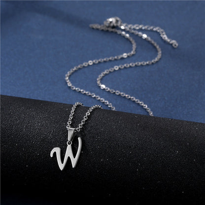 Mens Necklace with Initial