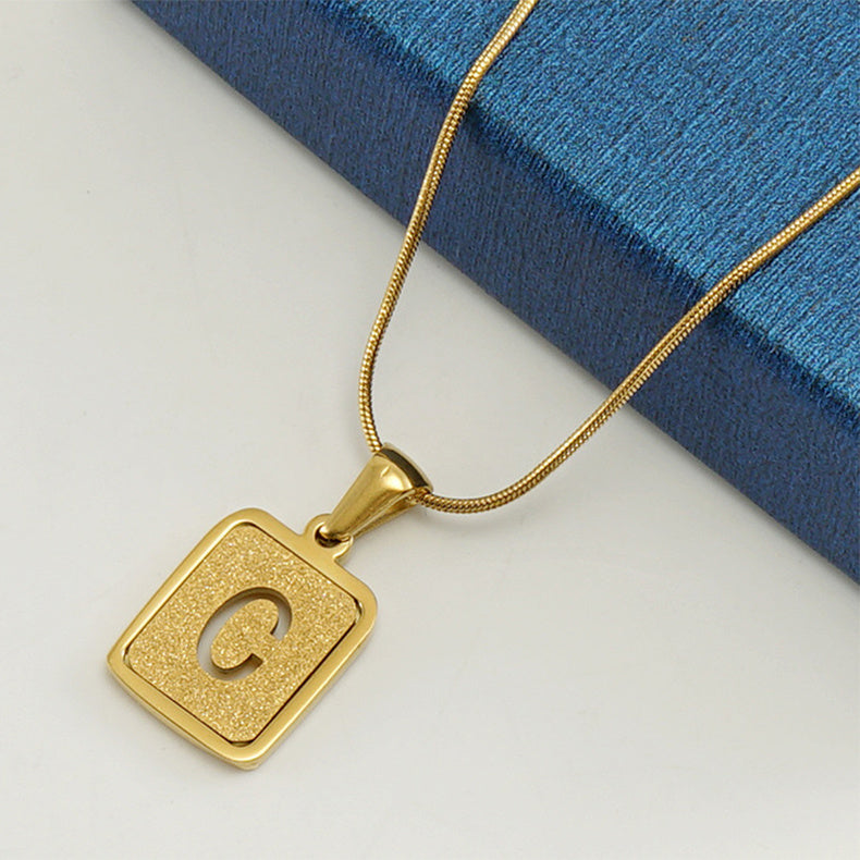 Couple Initial Necklace - Silver/Gold