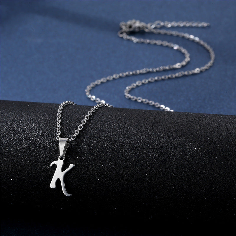 Mens Necklace with Initial