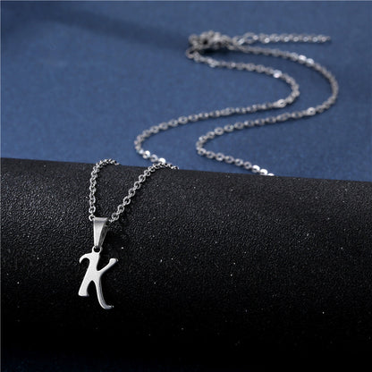 Mens Necklace with Initial