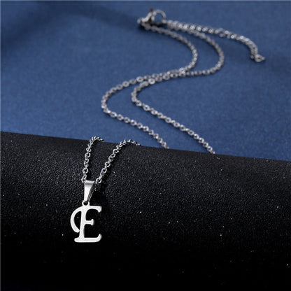 Mens Necklace with Initial