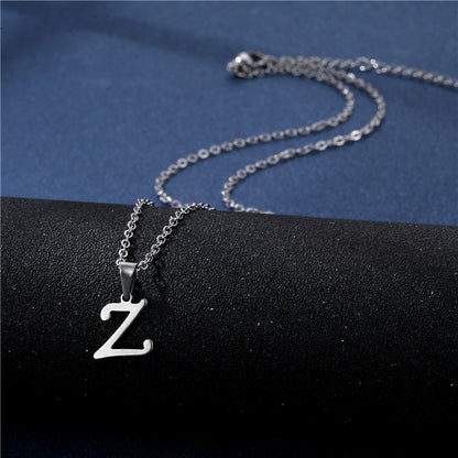 Mens Necklace with Initial