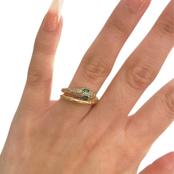 EcoHaven™ Adjustable Snake Finger Ring - Chicandbling
