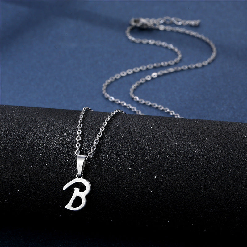 Mens Necklace with Initial