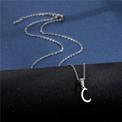 Mens Necklace with Initial