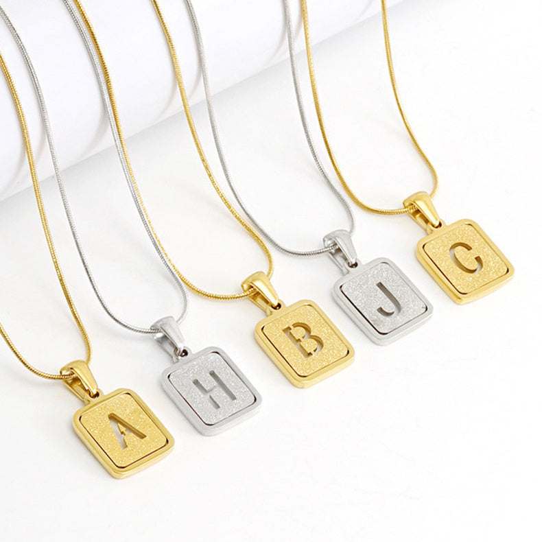 Couple Initial Necklace - Silver/Gold