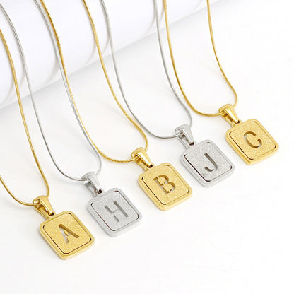 Couple Initial Necklace - Silver/Gold