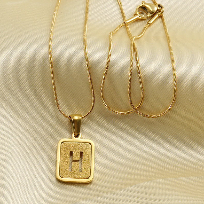 Couple Initial Necklace - Silver/Gold