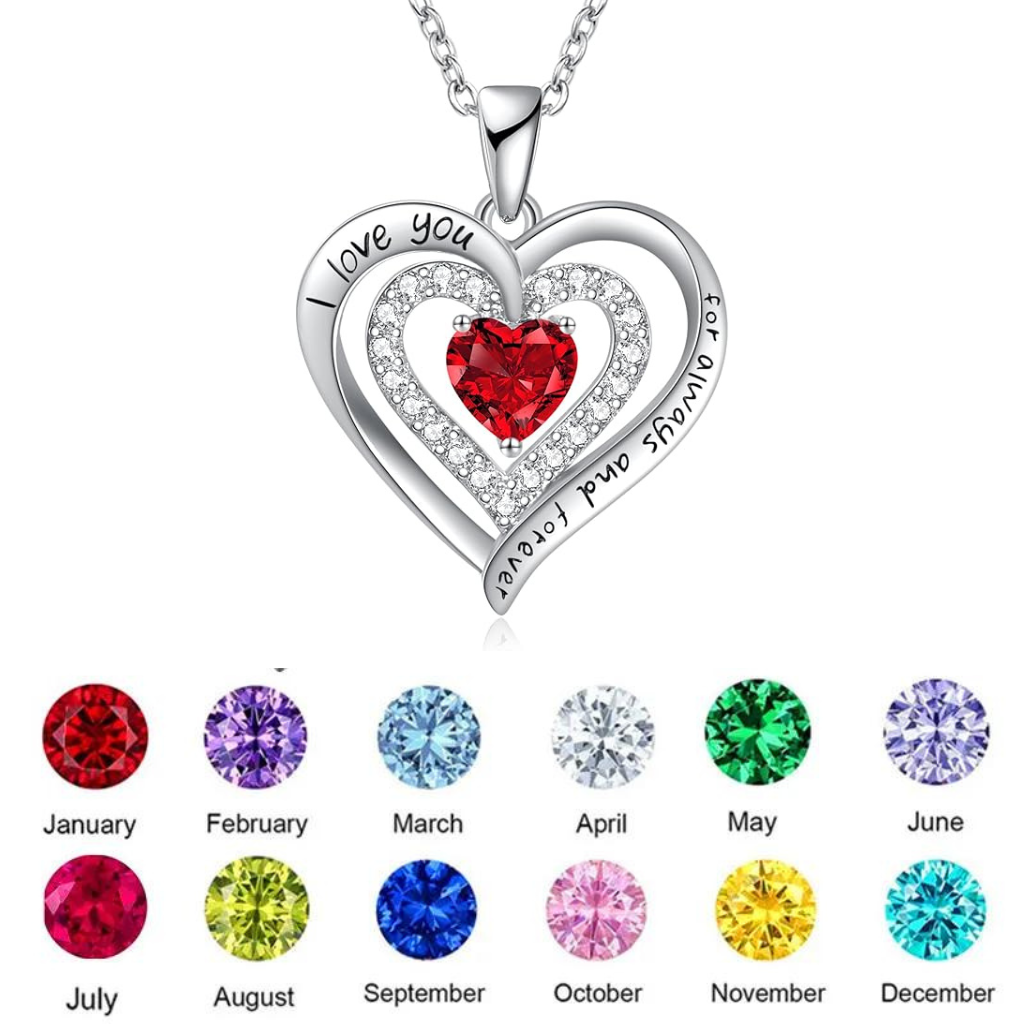 Gifts for Mothers Birthstone Necklace