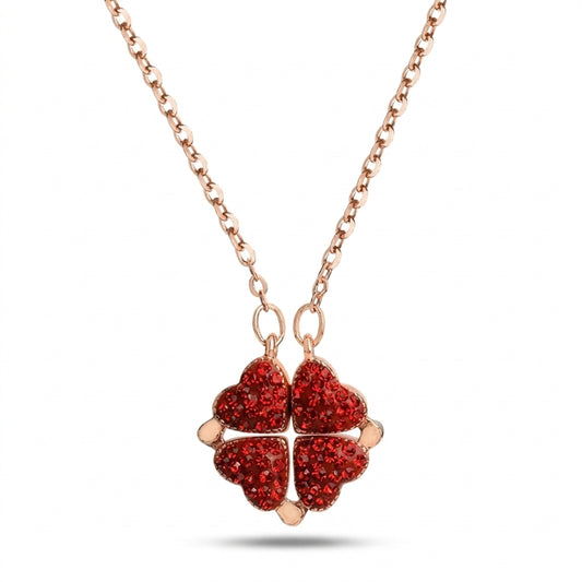 Magnetic Heart Necklace - Red