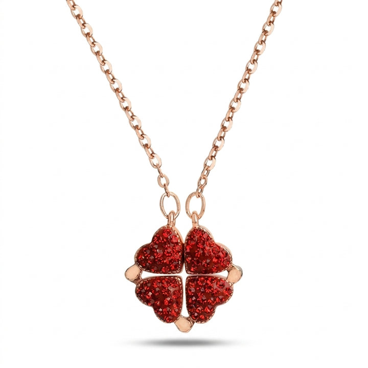 Magnetic Heart Necklace - Red