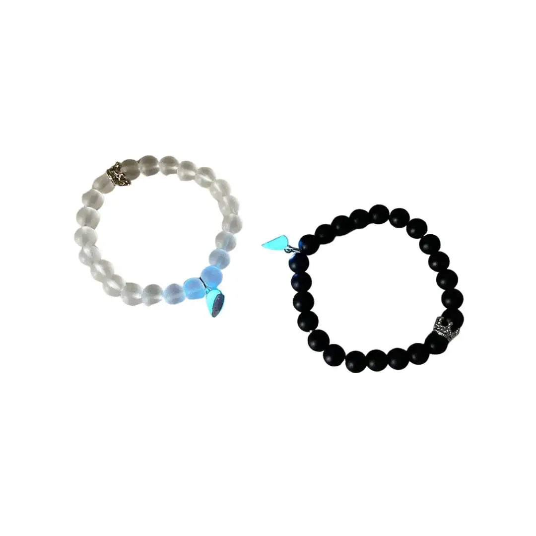 Shine Together: Glow in the Dark Couple Bracelets for Lovers