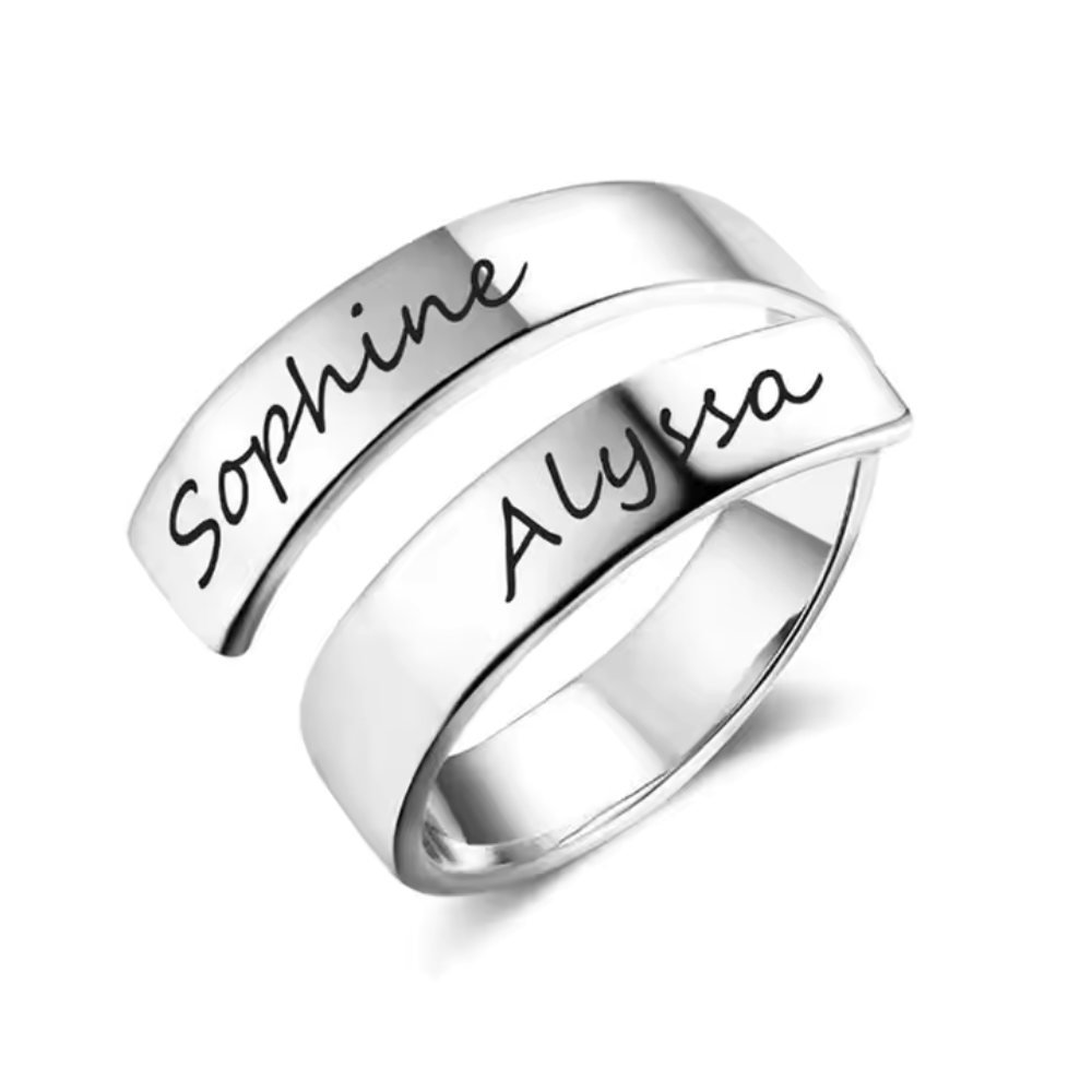 Sterling Silver Name Rings