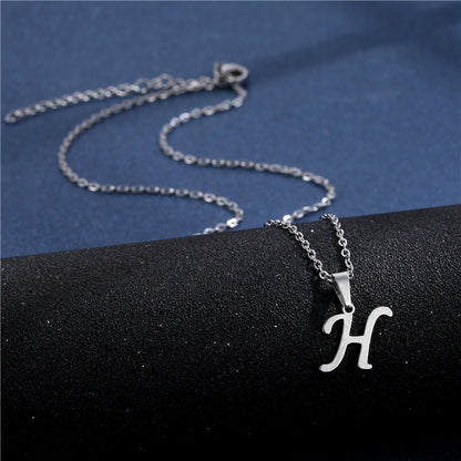 Mens Necklace with Initial