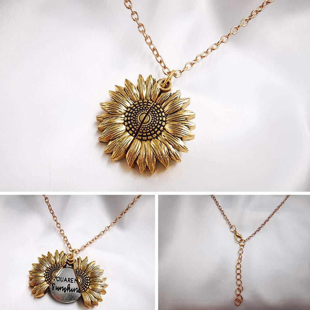 Sunflower Necklace - You are my Sunshine