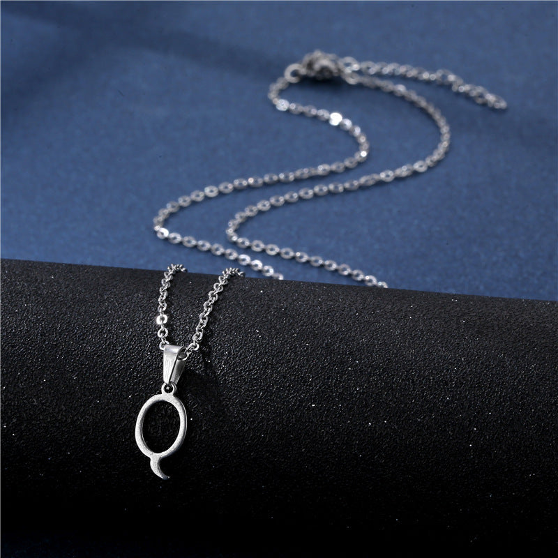 Mens Necklace with Initial