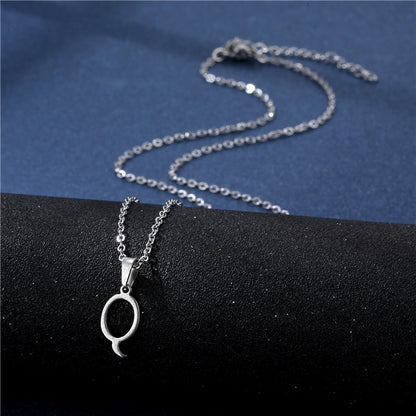 Mens Necklace with Initial