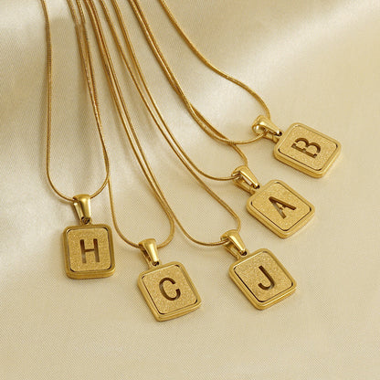 Couple Initial Necklace - Silver/Gold