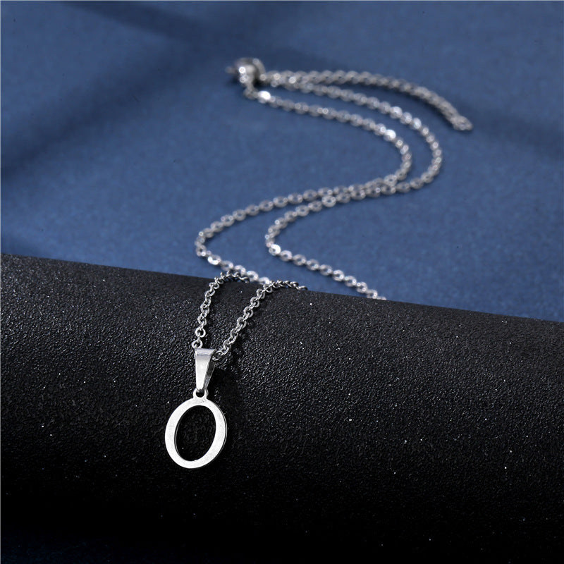 Mens Necklace with Initial