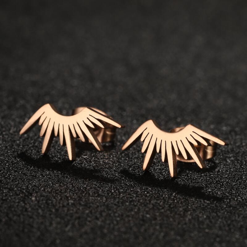 Grab These Trendy French Punk Fan Shaped Earrings Now