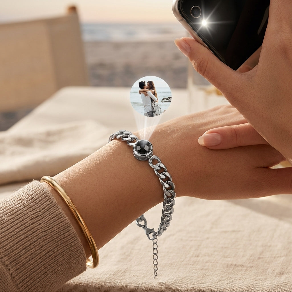 Custom Bracelet with Picture Inside