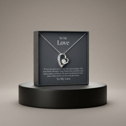 To My Love Necklace - Rose Box