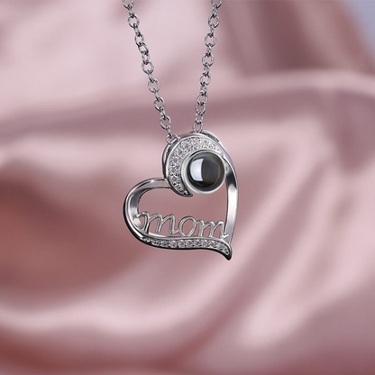 mom necklace with picture inside