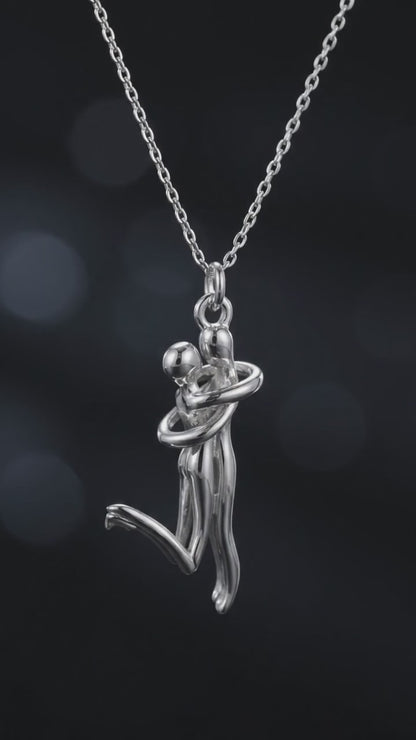 Silver Hug Necklace