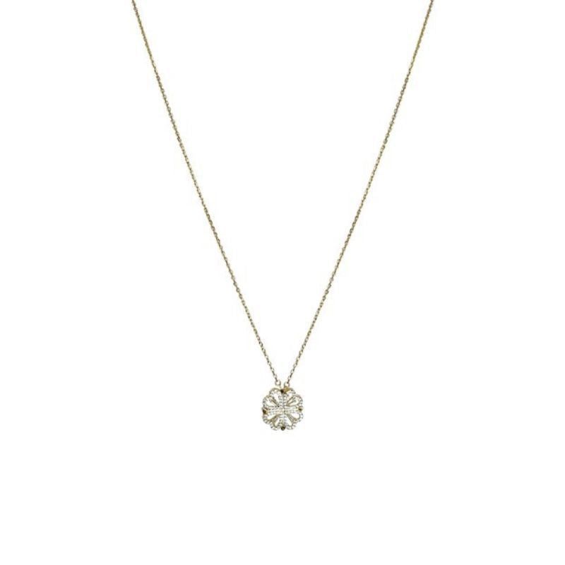 MEIZILUN 4-Leaf Clover Magnetic Folding Heart-Shaped Clavicle Chain  Openable Pendant Necklace for Women Gold: Buy Online at Best Price in UAE -  Amazon.ae